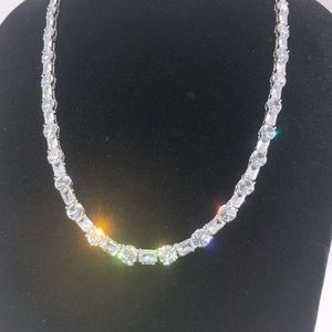 63ct Multi-Stone Tennis Necklace